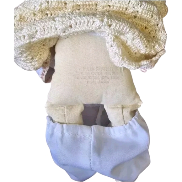 14 Inches Antique 1924 Vintage Porcelain Baby Doll with Blue Eyes - Picture 11 of 16